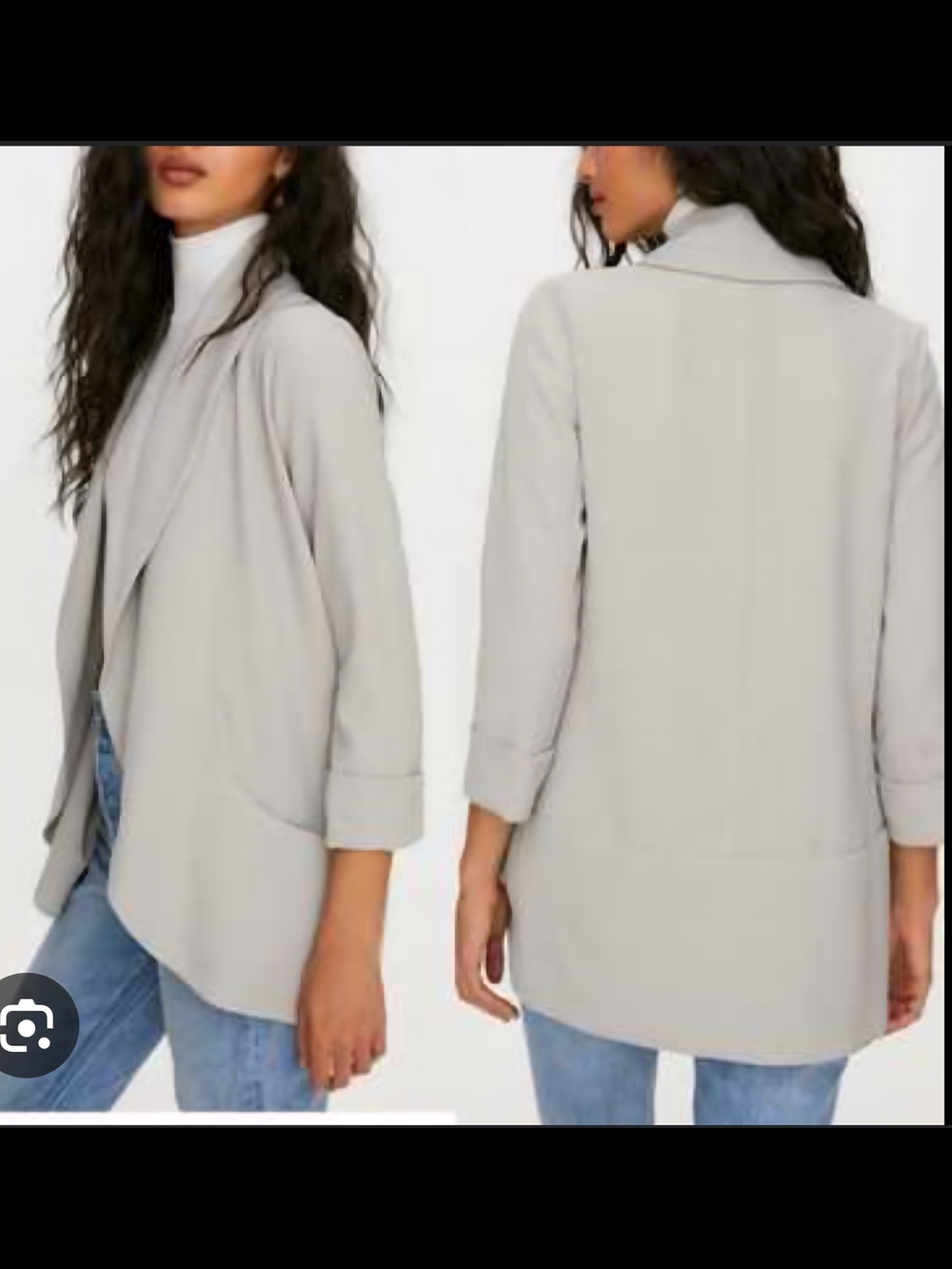 Wilfred Aritzia Chevalier Lightweight Dark Grey Blazer
